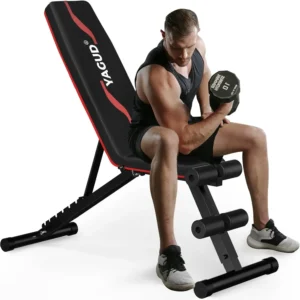 Weight Bench Press, Adjustable Workout Benches for Dumbbell Exercise, 800 LB Stable Incline Decline Bench, 2 Sec Fast Folding